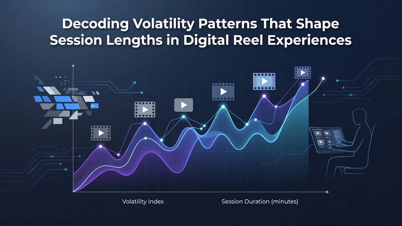 Digital reel interface displaying volatility indicators and session metrics in an online slot environment