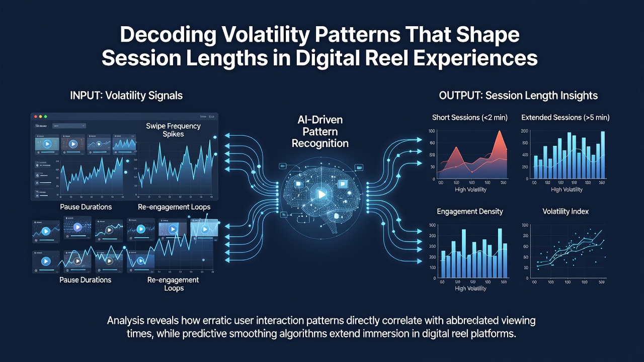 Analytical dashboard showing session length distributions correlated with volatility levels in digital slot data