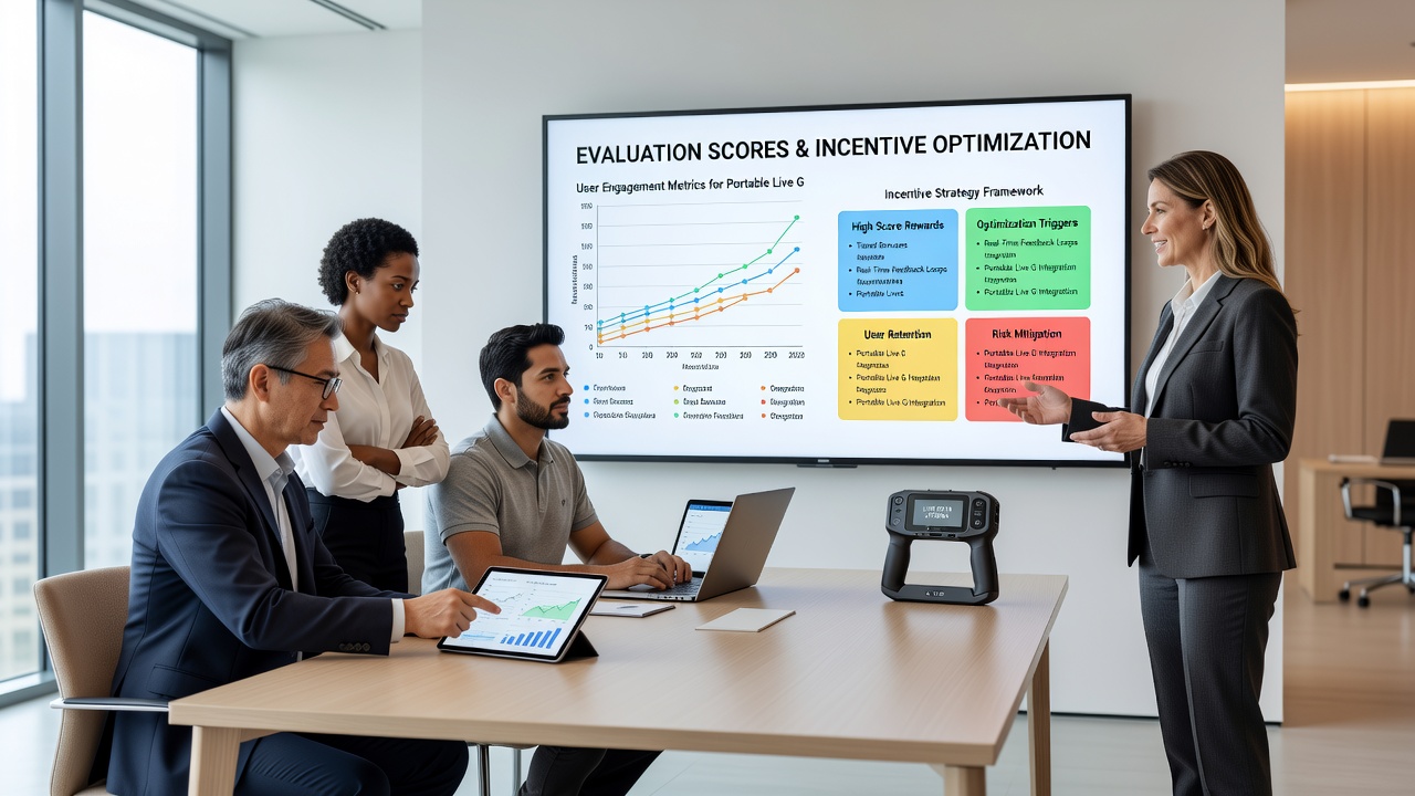 Analytics dashboard displaying incentive optimization flows and score-based reward tiers for mobile users