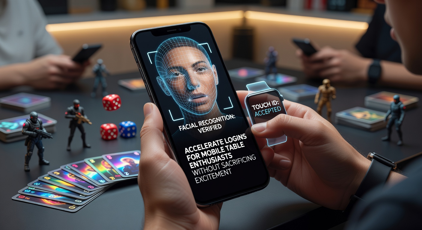 Smartphone screen showing facial recognition scan during casino app login