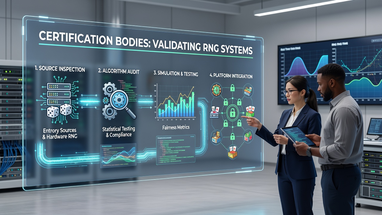 Independent Verification Processes for Random Number Generators in Digital Entertainment Systems