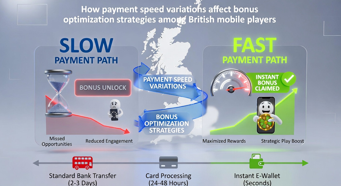 Mobile casino interface showing fast payment options and bonus activation screens for British players