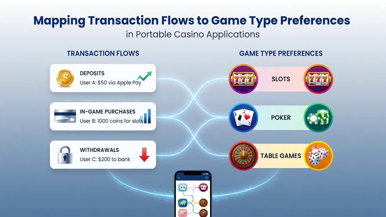Transaction Mapping Uncovers Game Type Trends in Mobile Casino Applications